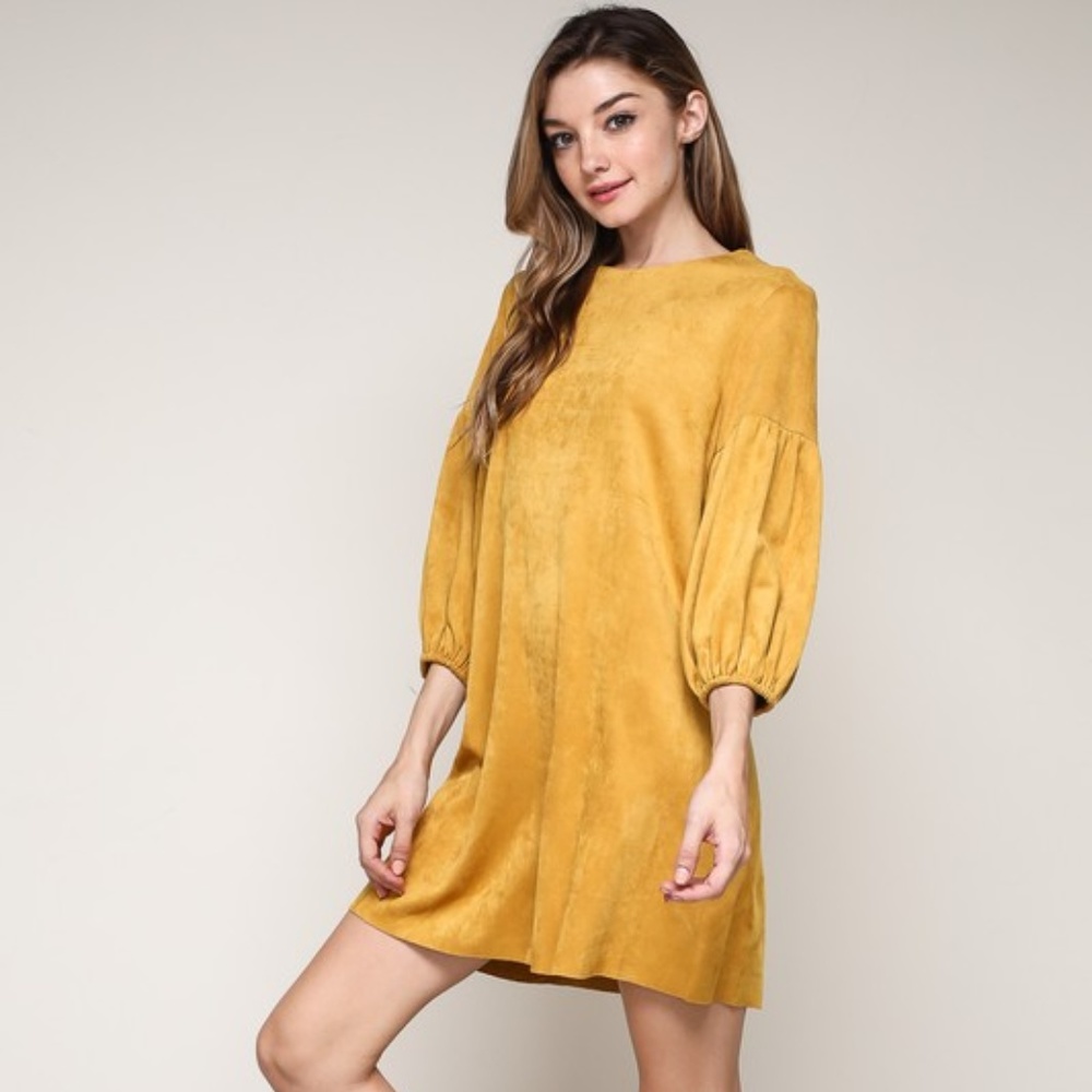 Suede dress